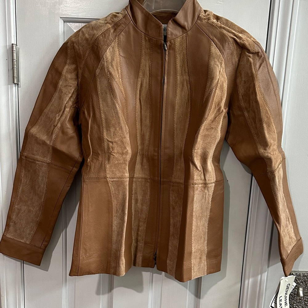 Bagatelle Tan Leather Jacket